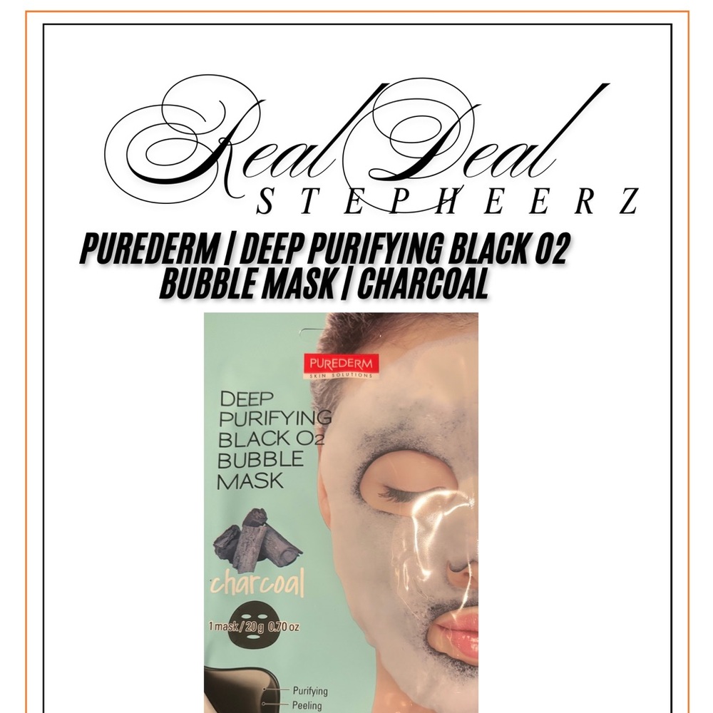 Deep Purifying Black O2 Bubble Mask - Charcoal 30 ct